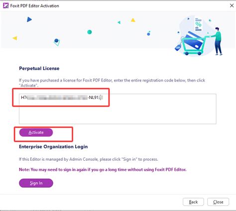 foxit perpetual license key, How to integrate the license key file or registration key code when