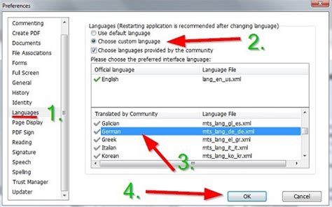 foxit reader change language, How to switch the user interface (ui) language in foxit pdf editor