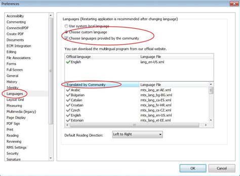 foxit reader language change, Foxit reader change typewriter font size