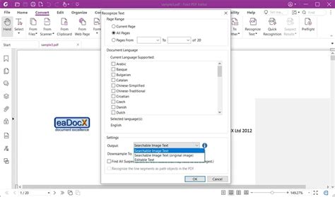 foxit reader ocr, Performing ocr on a scanned document or image – help center