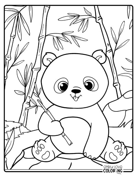 free panda bear coloring sheet, Free printable panda coloring pages