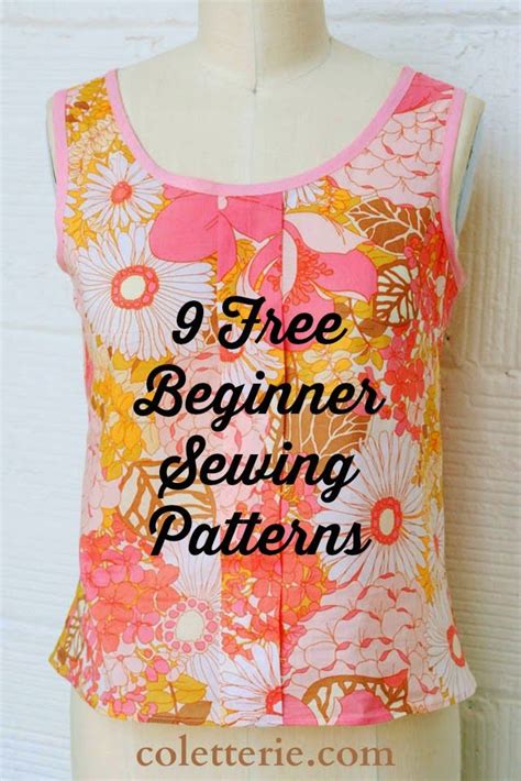 Free Printable Beginner Sewing Patterns
