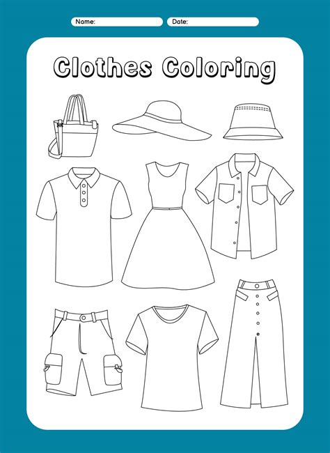 free printable clothes coloring sheets, Coloring pages clothes. download or print online for kids