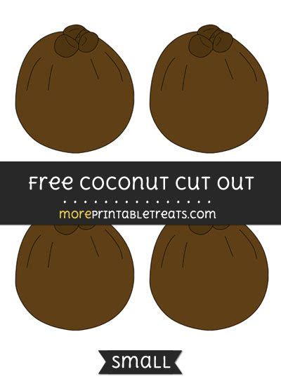 free printable coconut template, 