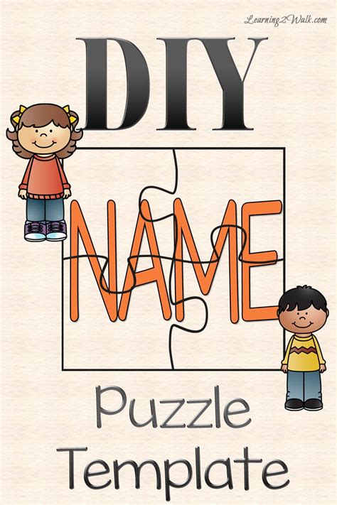 Free Printable Name Puzzle Template