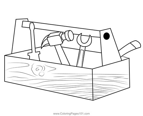 free printable toolbox coloring pages, Tuesday toolbox kiddos made. We extended this fun matching game with a tool box coloring sheet ! i