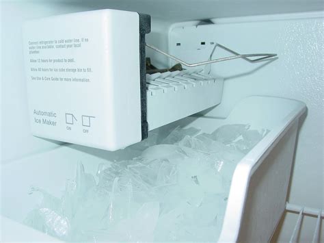 freezer with ice maker inside