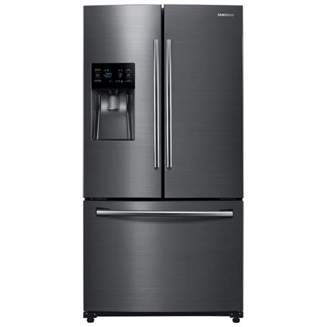 french door refrigerator with ice maker black