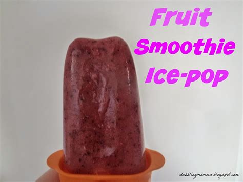 fruit smoothie ice pops