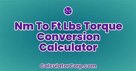 Ft Lbs To Nm Conversion Chart
