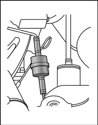 fuel filter location on 2000 altima 