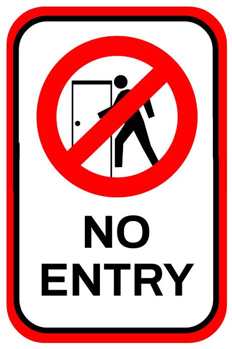 full No Entry