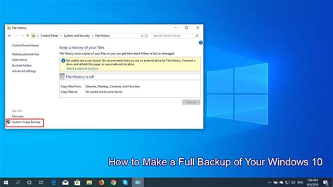 full computer backup windows 10, Create full backup of your windows 10 (system image) – techcult