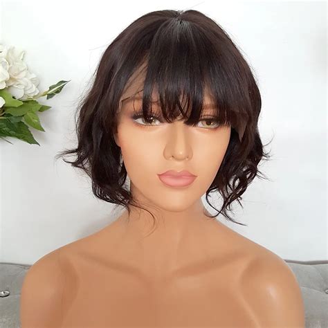 full lace human hair wigs short