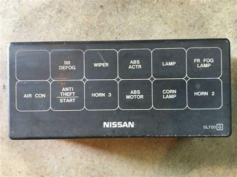 fuse box 1995 nissan maxima 