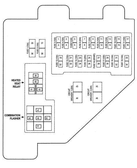 fuse box diagram for 2001 dodge ram 1500 