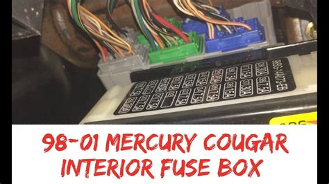 fuse box in 99 mercury cougar 