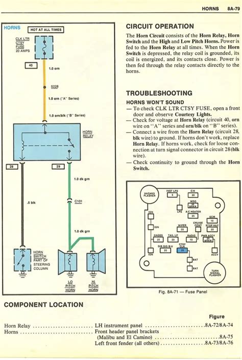 g body window motor wiring diagram 