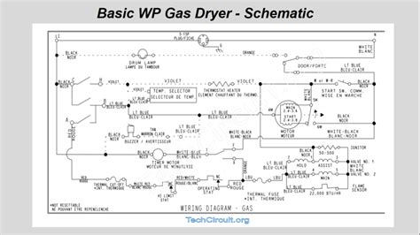 gas dryer schematic 