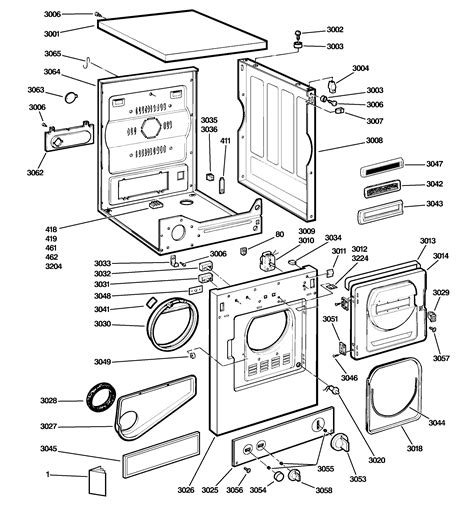 ge dryer diagram 