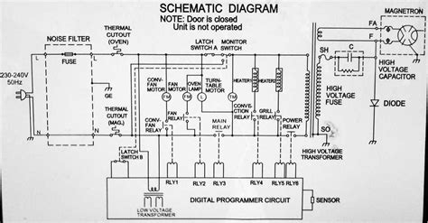 ge microwave schematic 