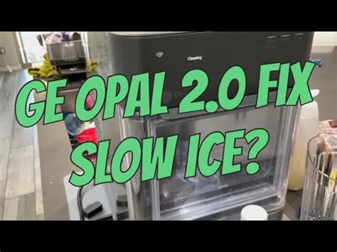 ge opal ice maker defrosting