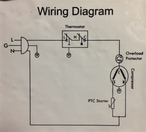 ge refrigerator overload relay wiring diagram 