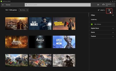 geforce now filtering feature by language, How to play your steam, epic games, and ubisoft titles on the free