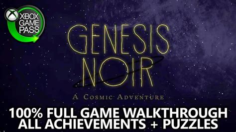 Genesis Noir 100 Walkthrough