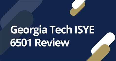 Georgia Tech Isye Course Catalog