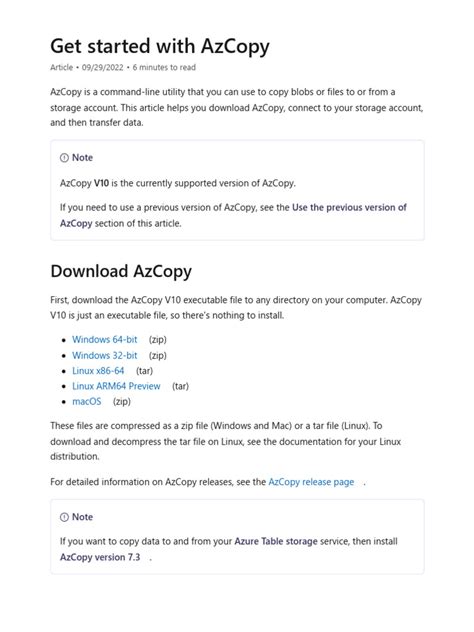 getting started with azcopy, Azure azcopy — moving files across buckets or containers