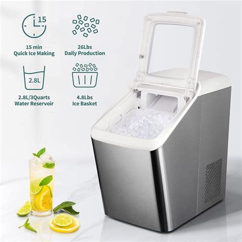 gevi countertop nugget ice maker machine