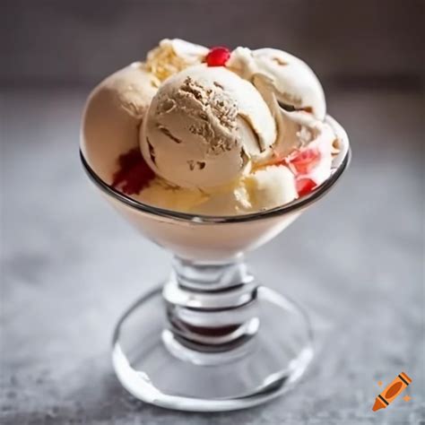 glass cup ice cream