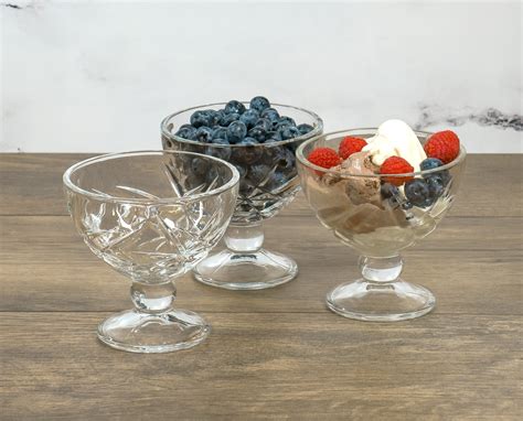 glass cups for ice cream