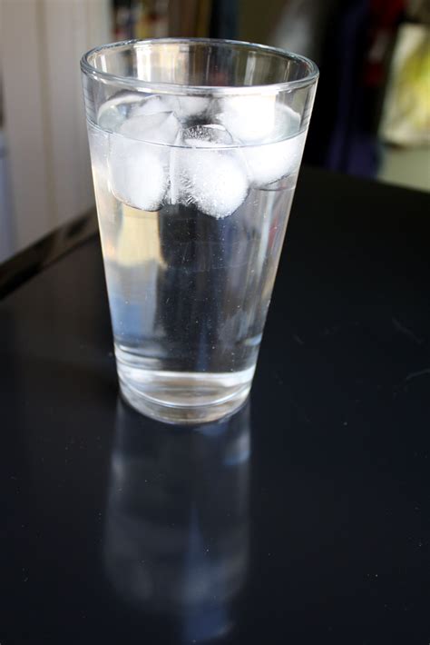 glass ice water