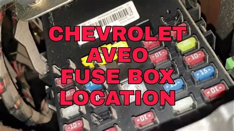 gm aveo fuse box 2005 