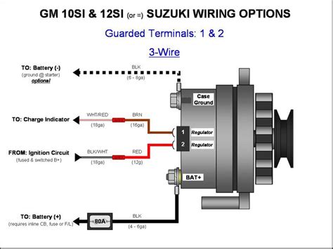 gm one wire alternator diagram 