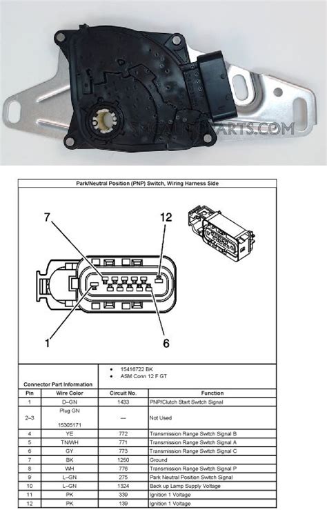 gm park neutral switch diagram 