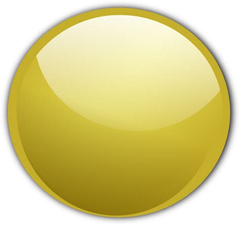 gold button clip art, Button gold clip art transparent png