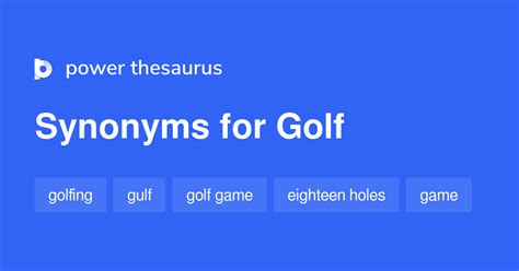 golfslag synonym