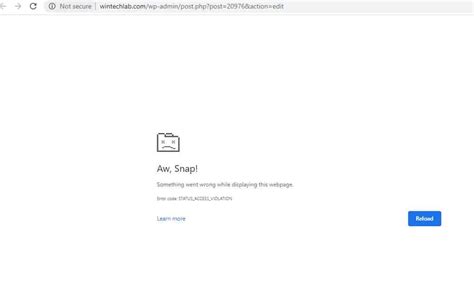google chrome aw snap something went wrong, How to fix google chrome aw snap something went wrong error. Learn new things: how to fix aw, snap something went wrong.. error in