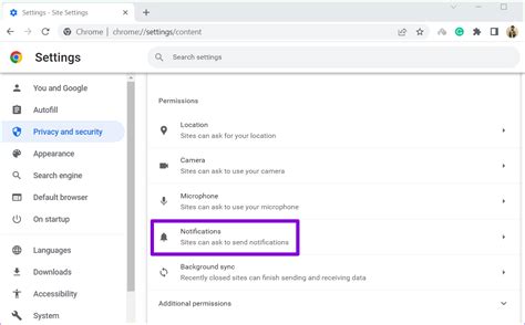 google chrome notifications settings, How to enable/disable browser notification on android. Notifications enable native pureinfotech senders