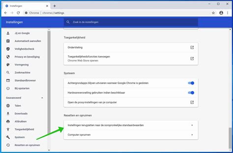 google chrome resetten, Resetten hersteld instellingen klik. Reset instellingen resetten kuinka obnovit