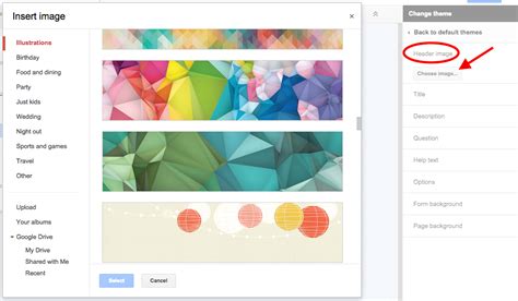 google form background size, Google forms form themes customize fonts banner make. What is the recommended google form header image size?
