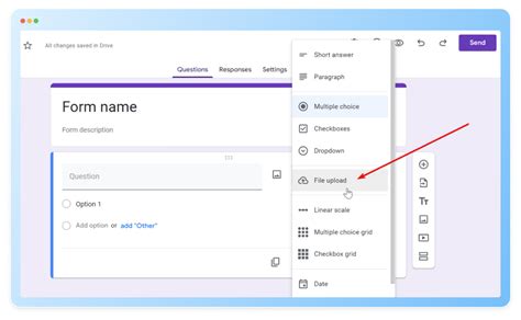 google form document upload, How to upload and manage files with google forms