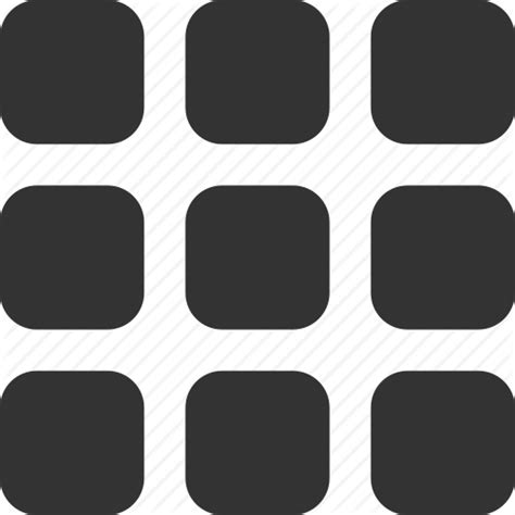 google grid menu icon, Grid, list, menu icon