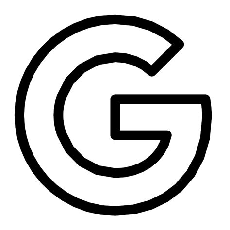google logo outline svg, Google outline vector svg icon