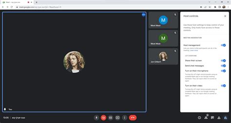 google meet call control, Use guidebooks to get started with calling in google meet