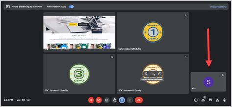 google meet user interface, 