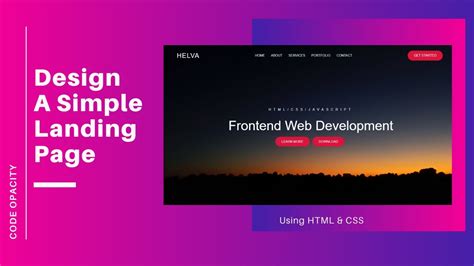 google simple html landing page, How to design a simple landing page. Landing simple css design tutorial